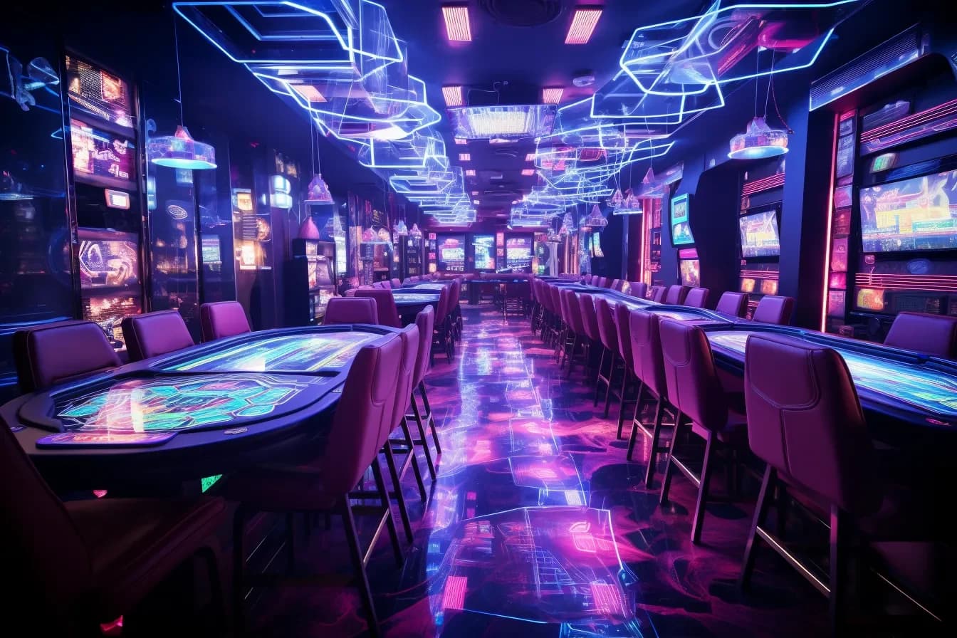 真人荷官赌场的增强现实 image